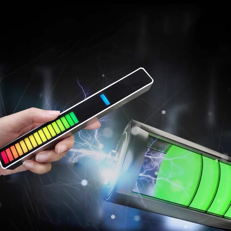 Đèn LED RGB Nháy Theo Nhịp Điệu Nhạc, Đèn Cảm Ứng Âm Thanh Decor Trang Trí Máy Tính Siêu Đẹp Tặng Kèm Sạc Type C