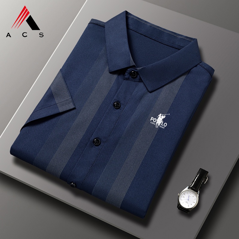 Áo Sơ Mi Ngắn Tay Thời Trang Đơn Giản Cho Nam