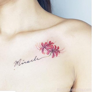 Hình Xăm Dán mini Hoa Bỉ Ngạn - siêu đẹp - như thật 99%