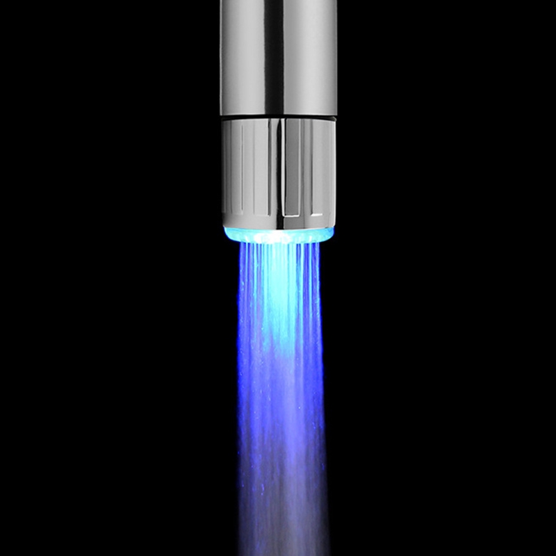 Vòi nước có đèn led cảm ứng nhiệt độ thay đổi 3 màu kèm vòng chuyển đổi