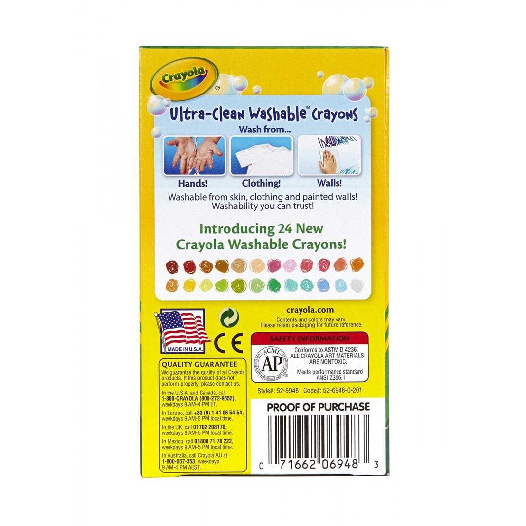 HỘP 48 BÚT MÀU SÁP CRAYOLA Classic Ultra-Clean Washable Crayons (RỬA ĐƯỢC)