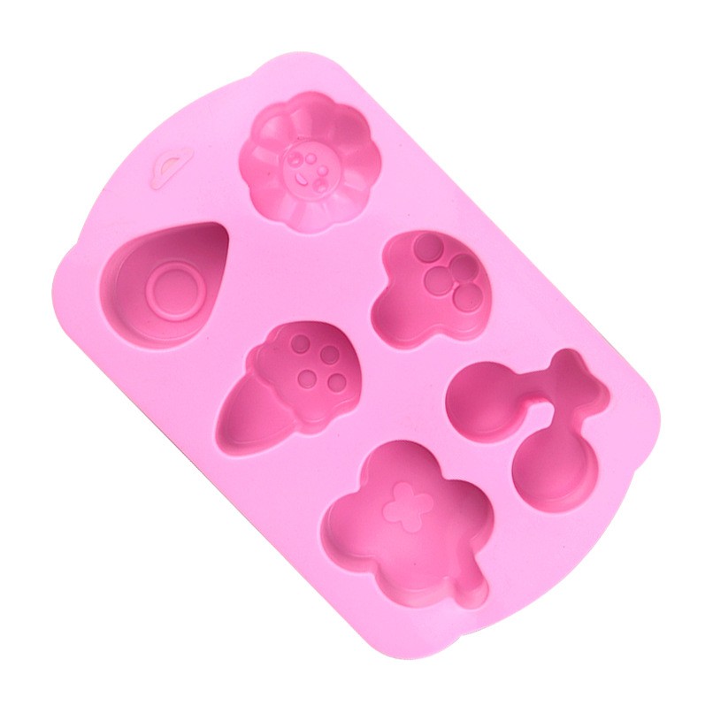SG - Khuôn silicon hình nấm / hoa anh đào / giọt nước / quả cherry