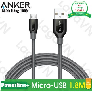 Cáp sạc siêu bền anker powerline+ micro-usb 1.8m cho android