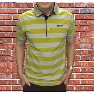 Áo thun sọc nam cao cấp màu ĐỎ ĐÔ