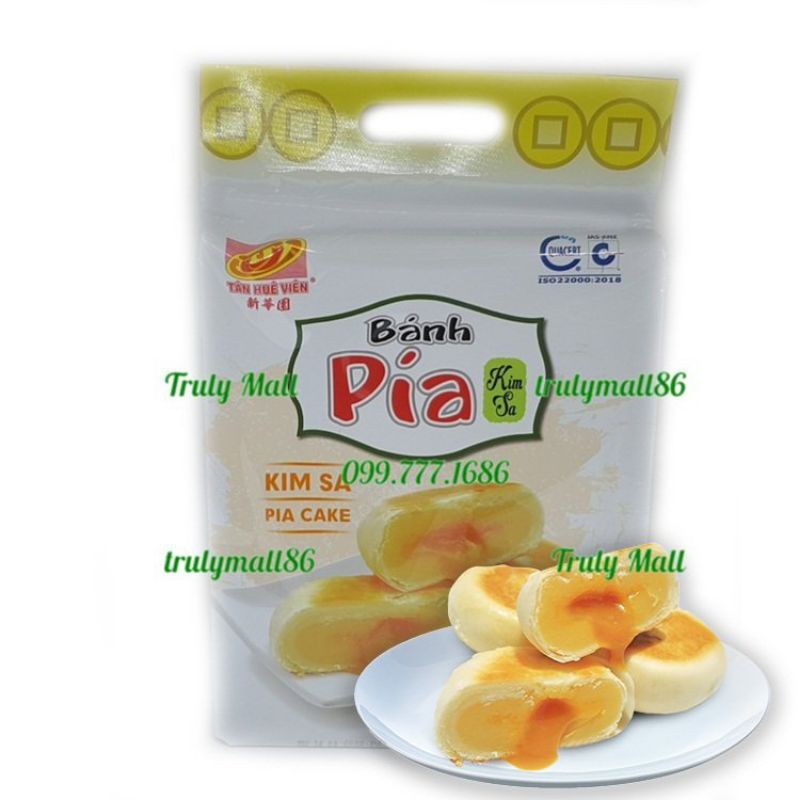 Gói 12 Cái Bánh Pía Kim Sa Mini Đậu Xanh Trứng Muối Tân Huê Viên