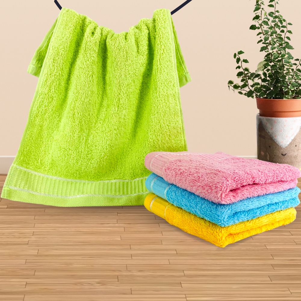 Khăn Tay Cotton Cao Cấp Thiện Phú 28x40, Khăn Lau Mặt Chất Bông Sợi Tự Nhiên Thấm Nước Tốt S350