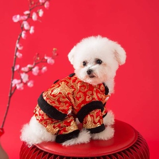 ÁO GẤM TẾT CHÓ MÈO