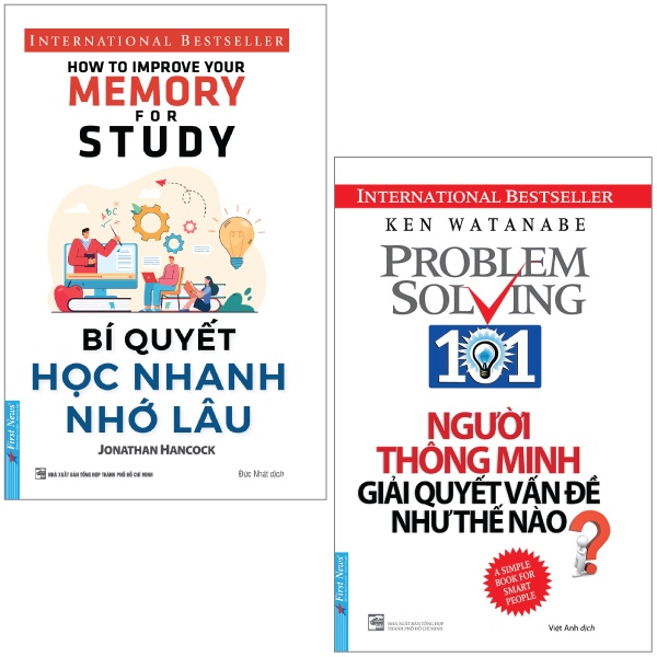 Combo Sách Bí Quyết Học Nhanh Nhớ Lâu + Người Thông Minh Giải Quyết Vấn Đề Như Thế Nào? (Bộ 2 Cuốn)