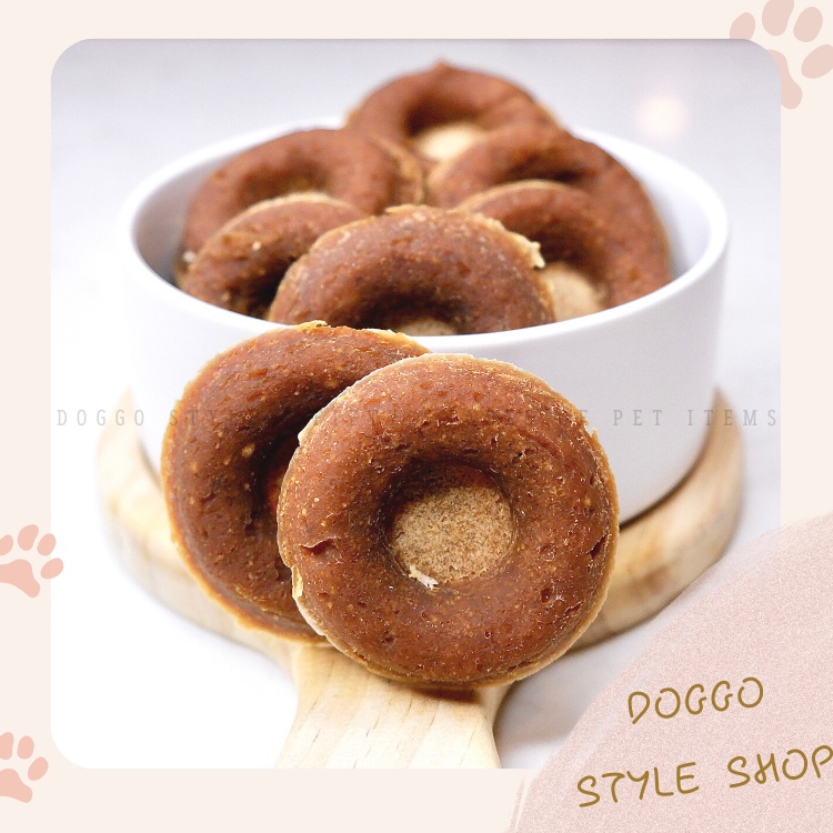 Treat Bánh Thưởng Cho Chó Donut Trái Cây Sấy Khô DOGGOSTYLE Homemade Cung Cấp Chất Xơ Cải Thiện Tiêu Hóa