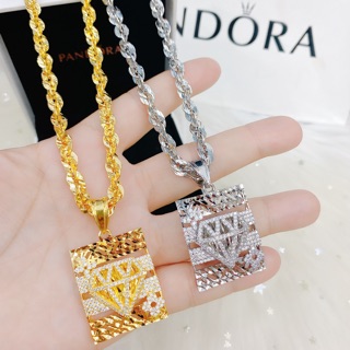 Dây chuyền mạ bạch kim- vàng 18