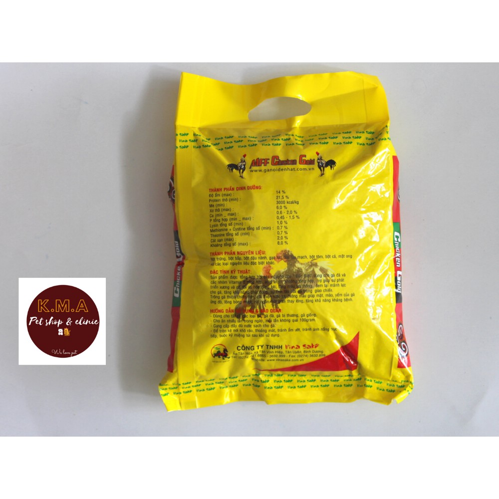 Thức ăn cao cấp dành cho gà đá - chicken gold gói 1 kg