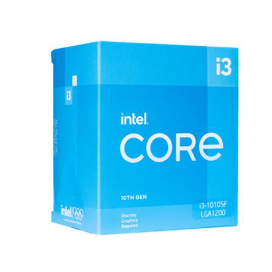 Bộ vi xử lý Intel Core I3-10105F 4C/8T 6MB Cache 3.70 GHz Upto 4.40 GHz - Chính hãng/Nhập khẩu