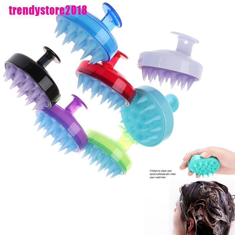 1 Bàn Chải Silicone massage Da Đầu Khi Tắm