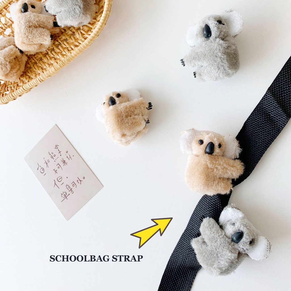 Kẹp Tóc Hình Gấu koala Bằng Lông Nhung Dễ Thương Xinh Xắn