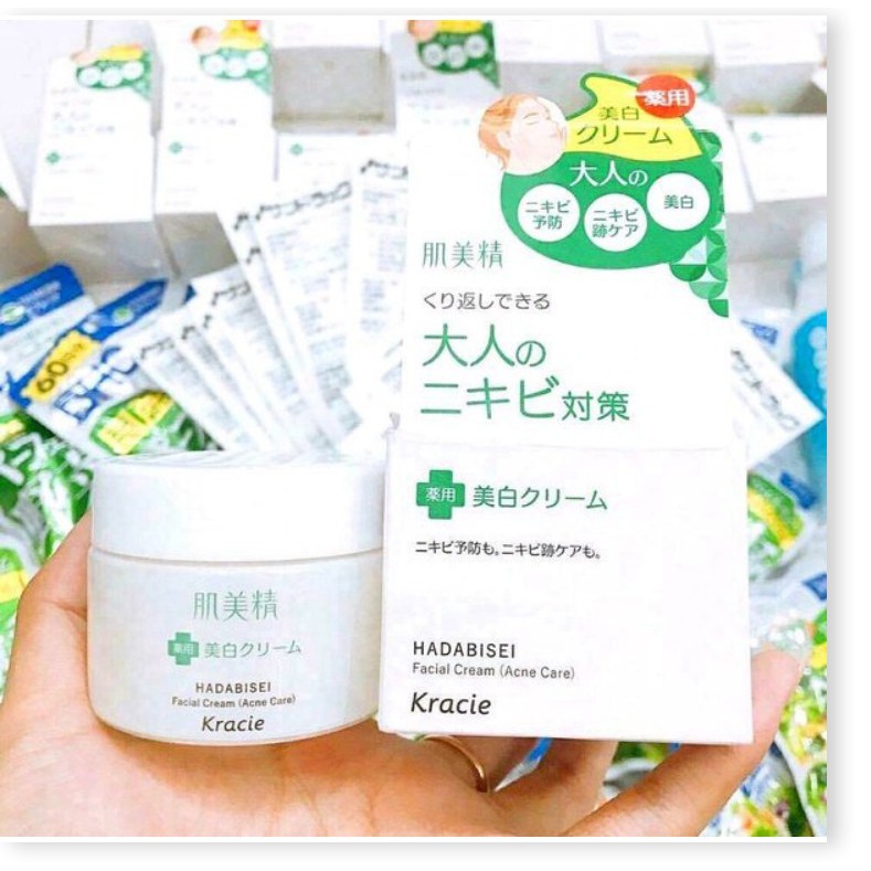 [Mã chiết khấu giảm giá sỉ mỹ phẩm chính hãng] Kem Mụn Kracie Hadabisei Facial Cream (Acne Care)