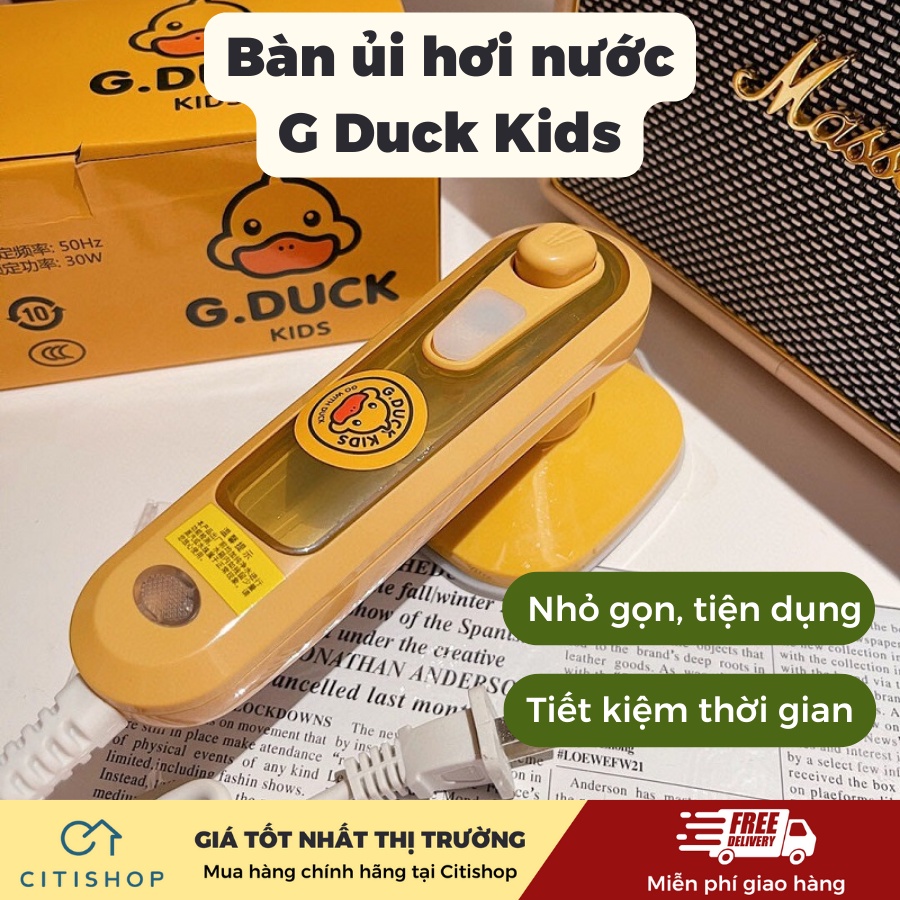 BÀN ỦI HƠI NƯỚC CẦM TAY G DUCK KIDS DỄ THƯƠNG