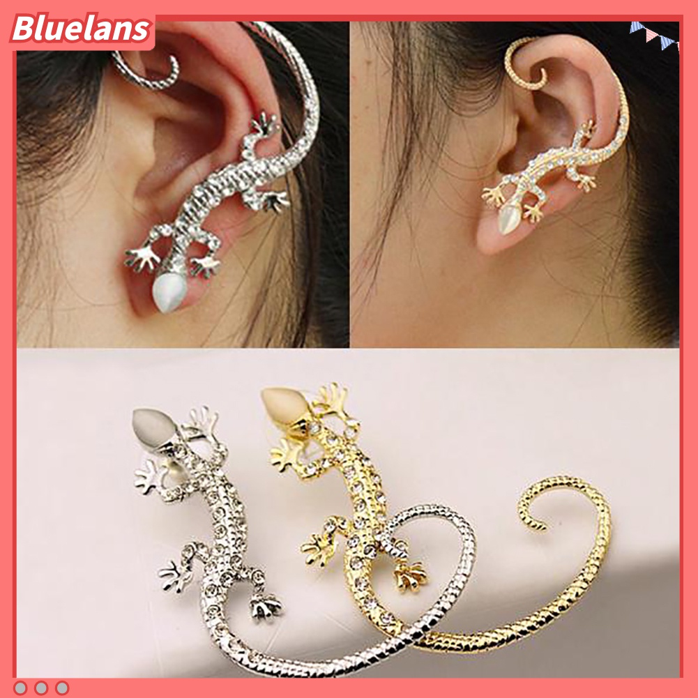 Khuyên Vành Tai Hình Thằn Lằn Đính Đá Thời Trang Cho Nữ