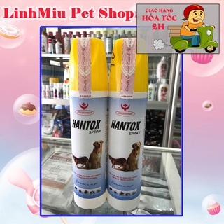 HANTOX SPRAY 300ML XỊT DIỆT VE BỌ CHÉT RẬN GHẺ CHO CHÓ MÈO
