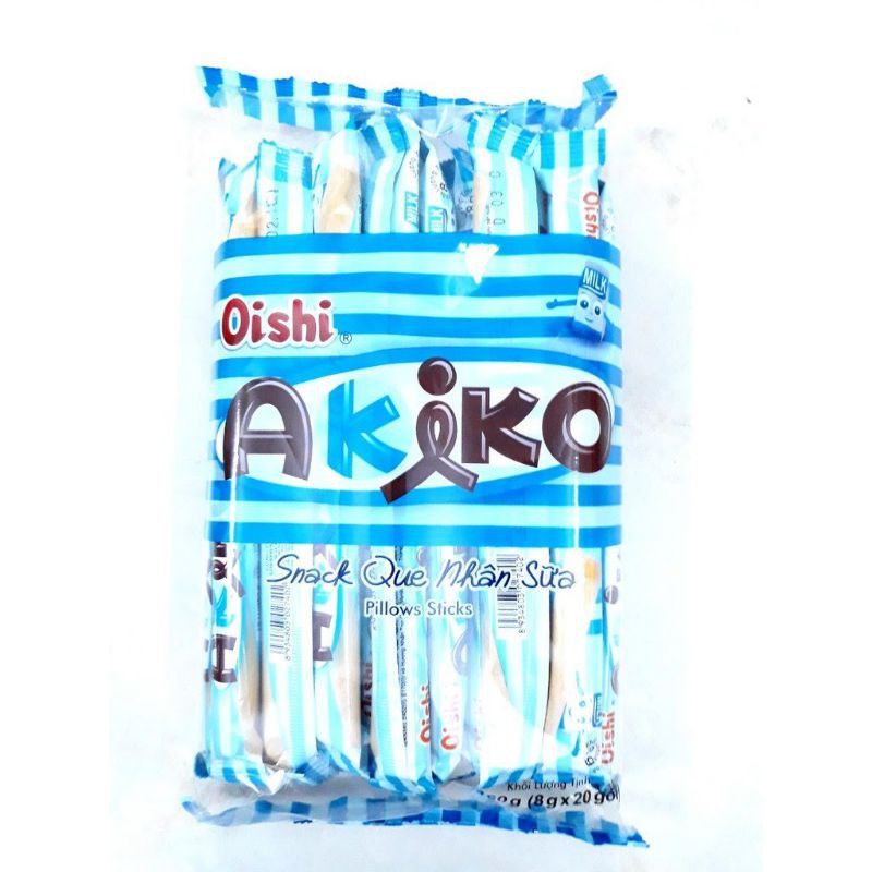 Bánh Snack Que Akiko Oishi Các Vị Gói 160g (20 que x 8g)