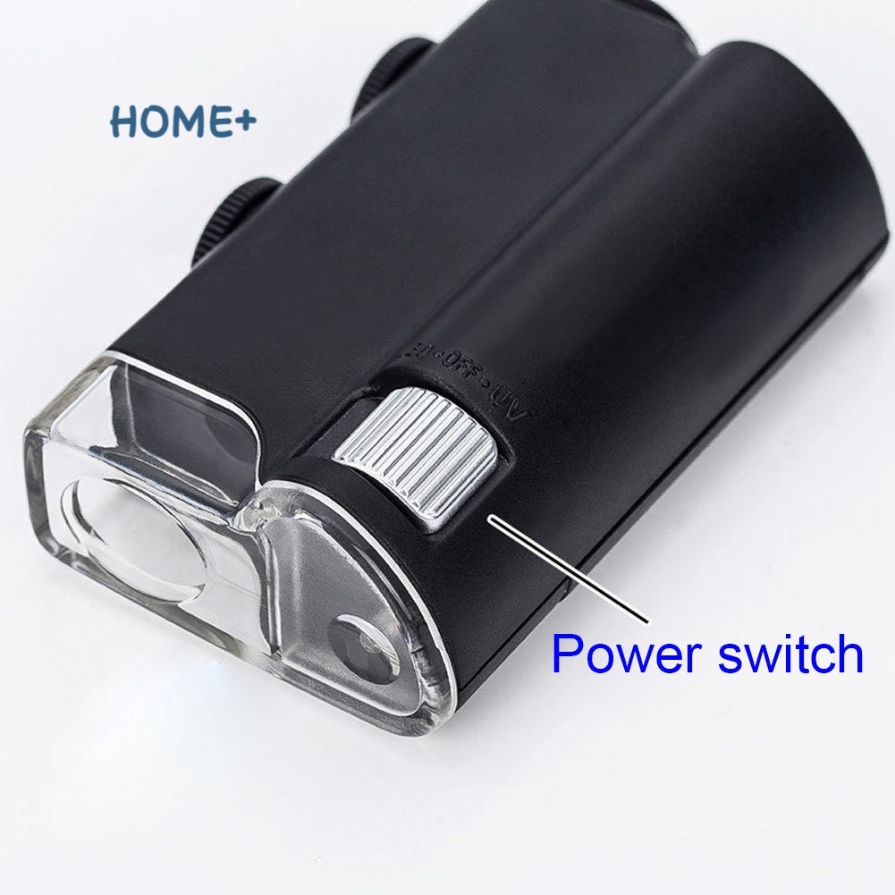 Kính lúp 60X-100X kỹ thuật số UV LED chất lượng cao có kẹp tiện dụng