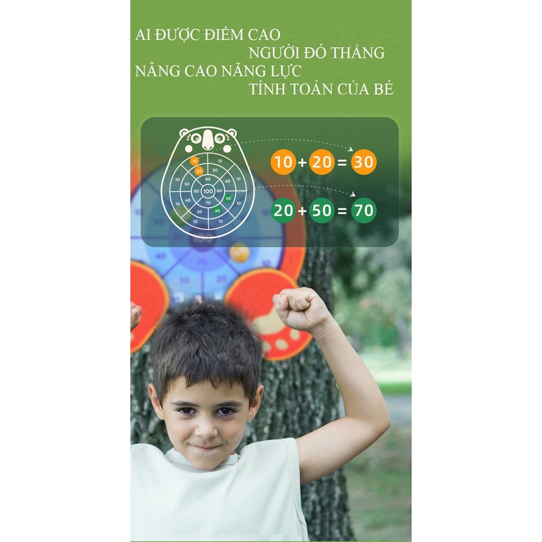 Trò Chơi Ném Bóng Dính Gấu/Khủng Long- Mideer fun dart game BEAR/DINOSAUR