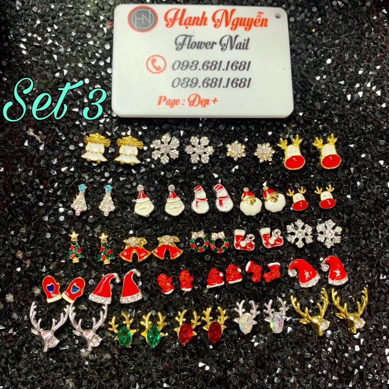 Set Charm Noel Trang trí móng  Nail xinh xắn