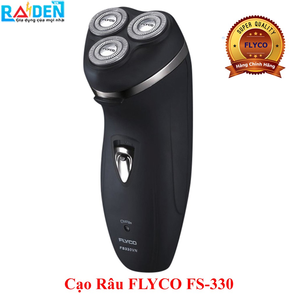 Máy cạo râu Flyco 3 lưỡi dao có chức năng chấn tỉa tóc FS330VN.