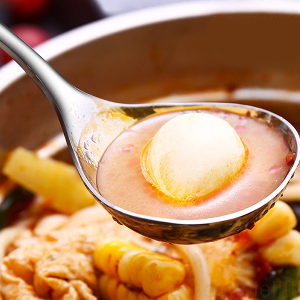 Muỗng Múc Canh Bằng Thép Không Gỉ Tráng Gương Cỡ Lớn Tiện Dụng