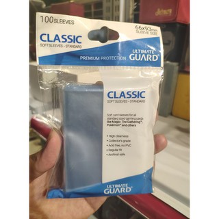 [ Dưa Hấu Yugioh ] Bọc Bài STANDARD SIZE Classic Soft Sleeve Ultimate Guard Pokemon - Sleeves trong suốt 100 cái
