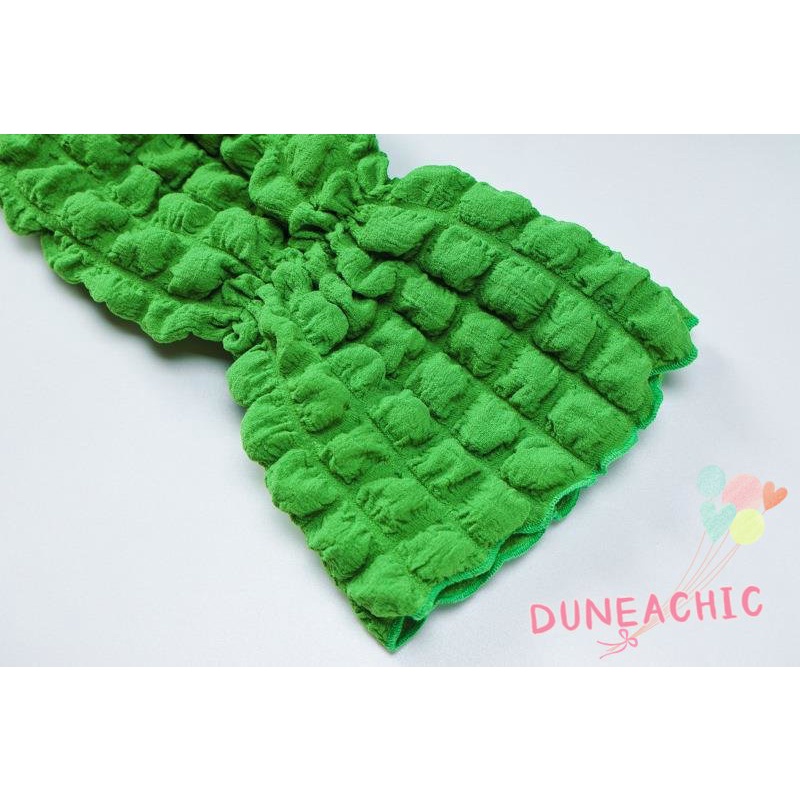 DUNEA Set đồ gồm áo croptop tay dài cổ chữ V và chân váy màu trơn thắt dây thời trang