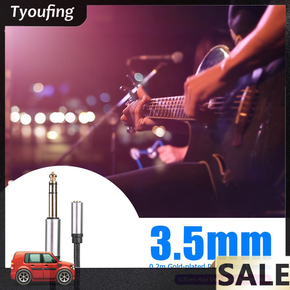 2 Cáp Chuyển Đổi Từ Cổng 3.5 mm Sang Giác Cắm 6.35mm Trs Nylon