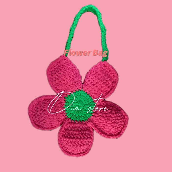 TÚI HOA HANDMADE - CROCHET FLOWER BAG NHIỀU MÀU