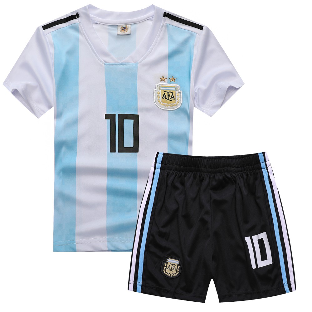 Áo Thun Số 10 Messi Cup Đội Tuyển Argentina