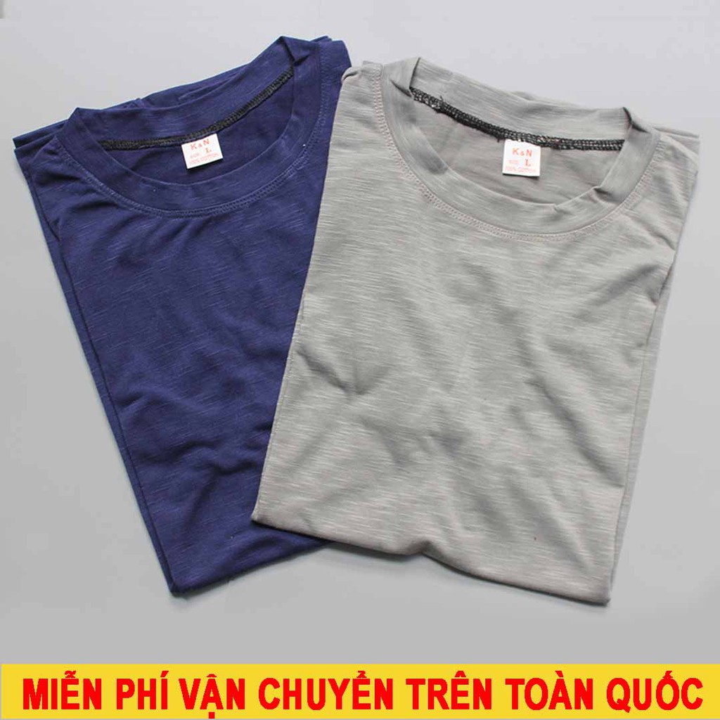 Áo Thun Cotton Nam Trơn Cổ Tròn vải mịn mát - Nhiều màu sắc