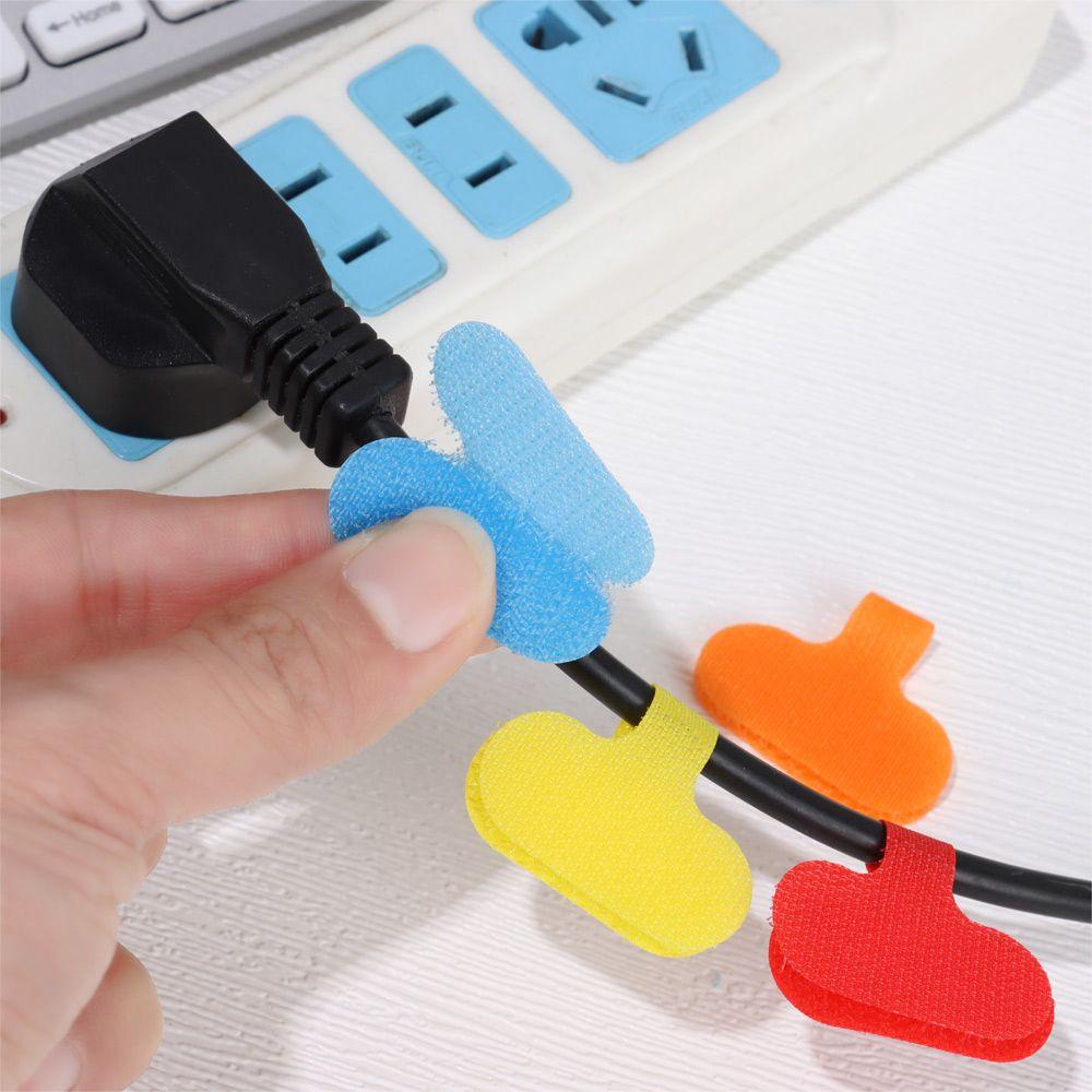 Bộ 5 Miếng Dán Cố Định Dây Cáp Bằng Nilon Nhiều Màu Sắc Tiện Dụng