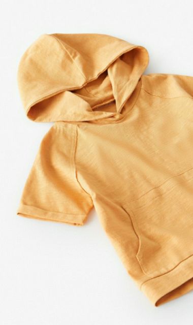 [2 màu] Áo hoodie cộc tay Zara TBN Auth