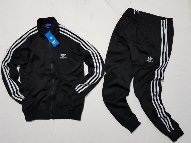 NEW 2021 Hình thật - Set Adidas 3 sọc áo khoác + quần jogger ống bo giá rẻ