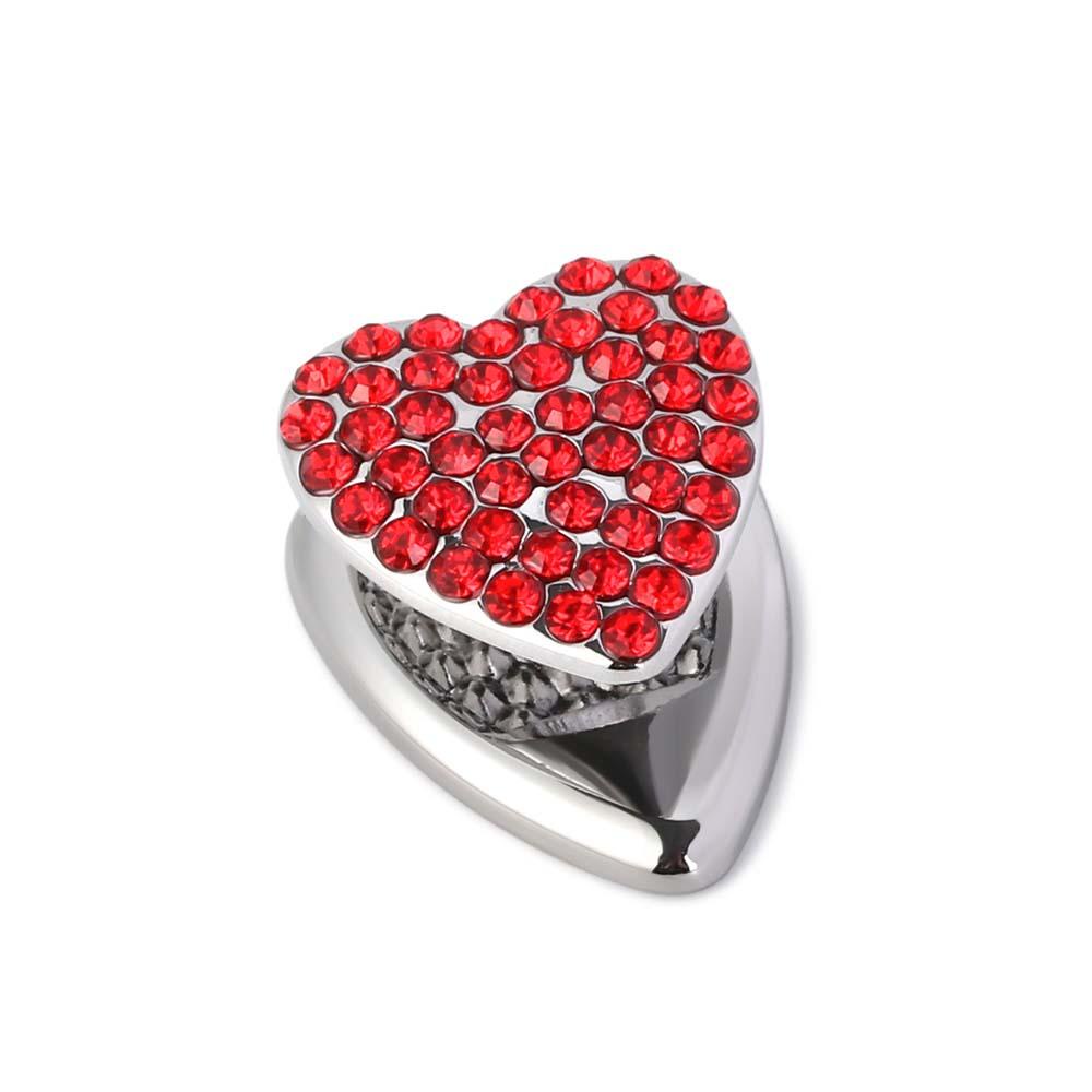 DARNELL Móc Treo Đồ Dán Tường Hình Trái Tim Lấp Lánh Đa Năng Trang Trí Nhà Cửa / Xe Hơi