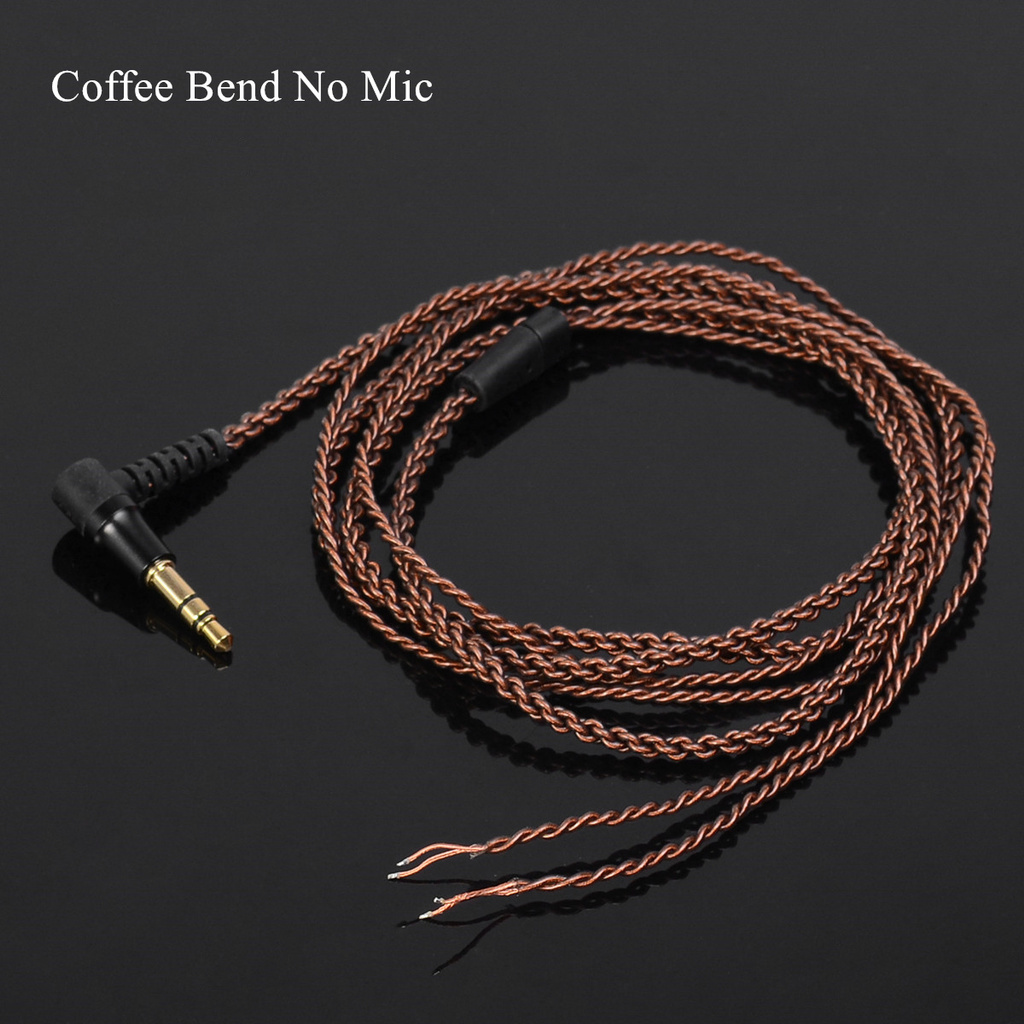 Dây Cáp Sửa Chữa Tai Nghe 4 Dây Bện Lc Ofc Đầu Cắm 3.5mm