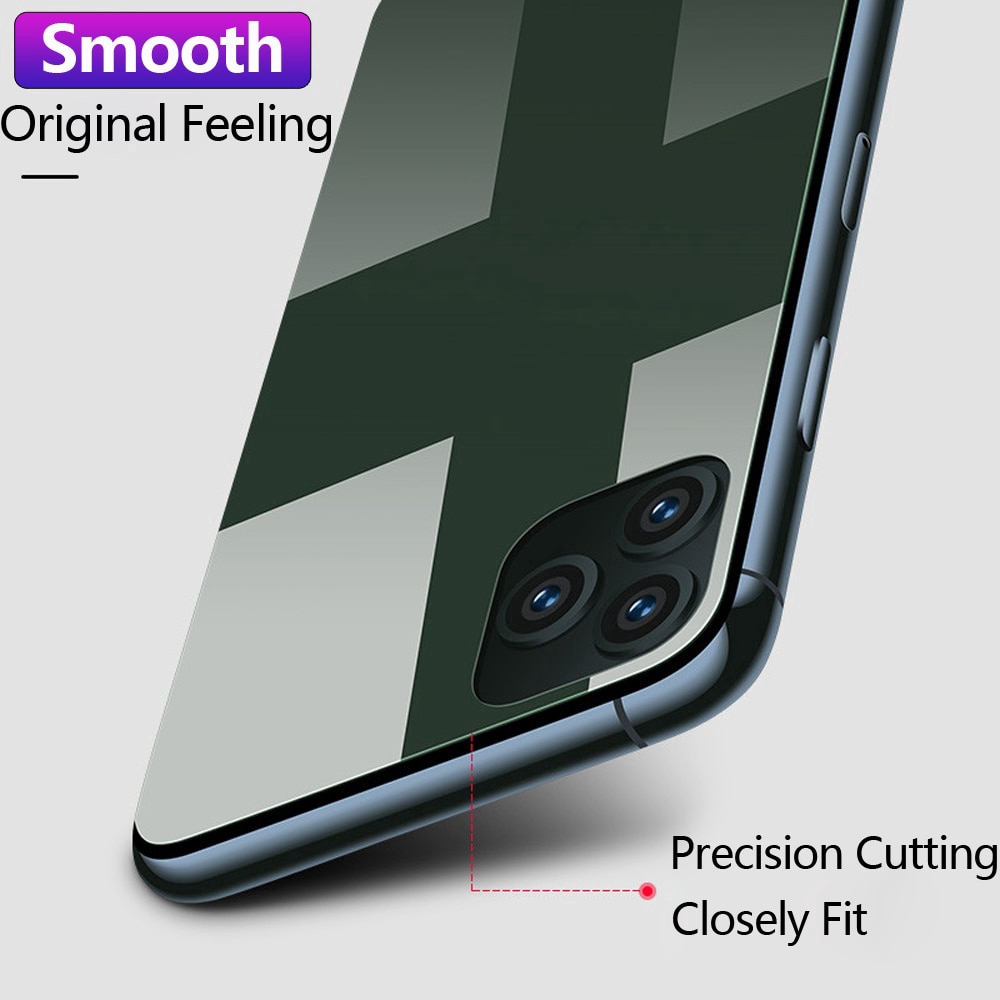 Kính Cường Lực 9h Nhiều Màu Sắc Bảo Vệ Mặt Sau Cho lphone 13 14 pro max 14 plus 12 pro max