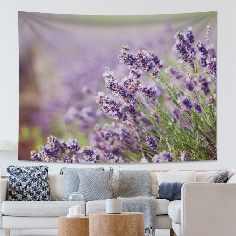 Vải treo tường Decor Bộ sưu tập TRANH PHONG CẢNH - HOA LAVENDER mẫu hot nhất