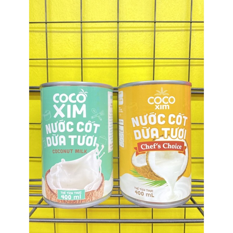 Nước cốt dừa tươi Cocoxim lon 400ml