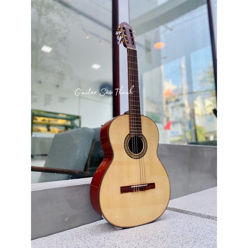 Đàn Guitar Classic Chính Hãng ST.Real Guitar Sài Thành Mã ST-C15 chất liệu gỗ thịt có ty chỉnh cần