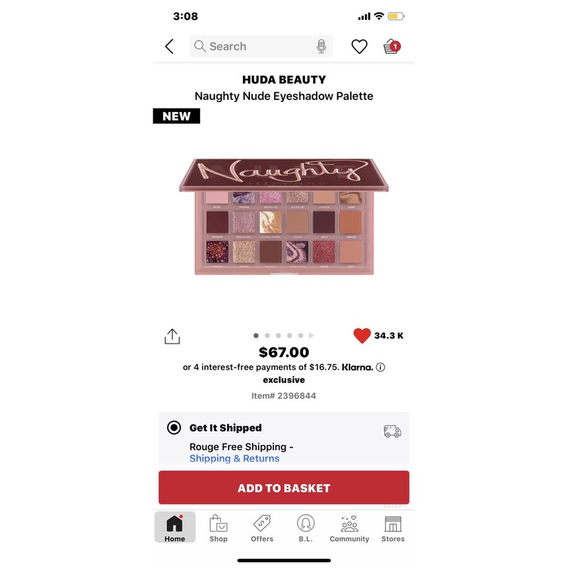 [CÓ SẴN] Bảng phấn Huda Naughty Nude | BigBuy360 - bigbuy360.vn