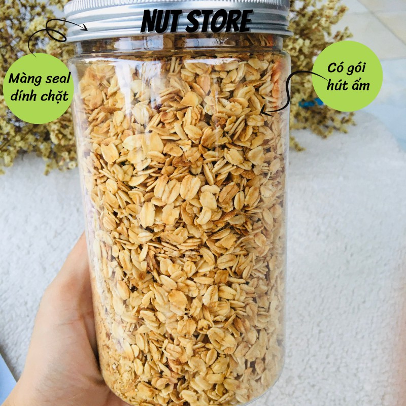 Yến mạch rang mật ong Nut Store 500g