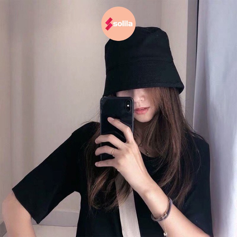 Mũ bucket nón vành cụp trơn phong cách ulzzang unisex - Solila.vn