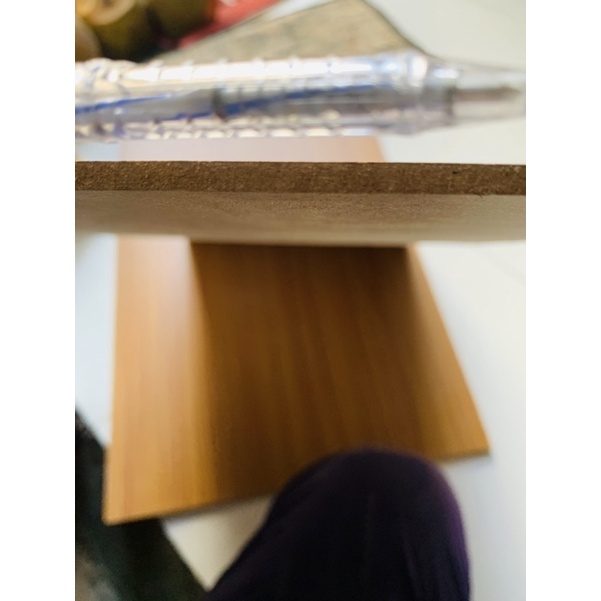 Tấm gỗ mdf dày 5mm phủ vân gỗ làm vách ngăn, mô hình