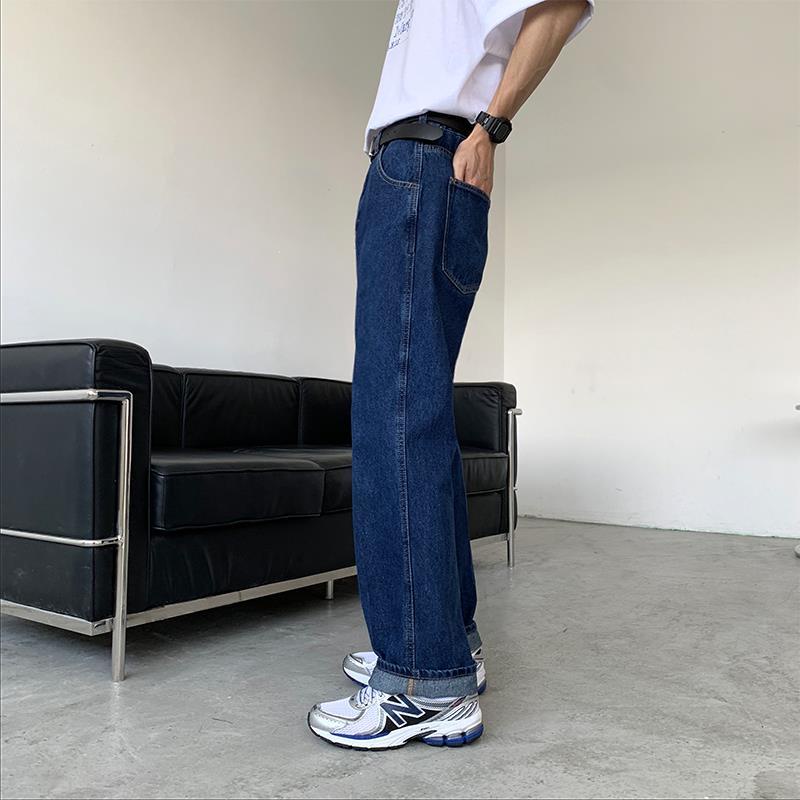 Quần Jeans Nam Dài Ống Rộng Thời Trang Hàn Quốc Cá Tính