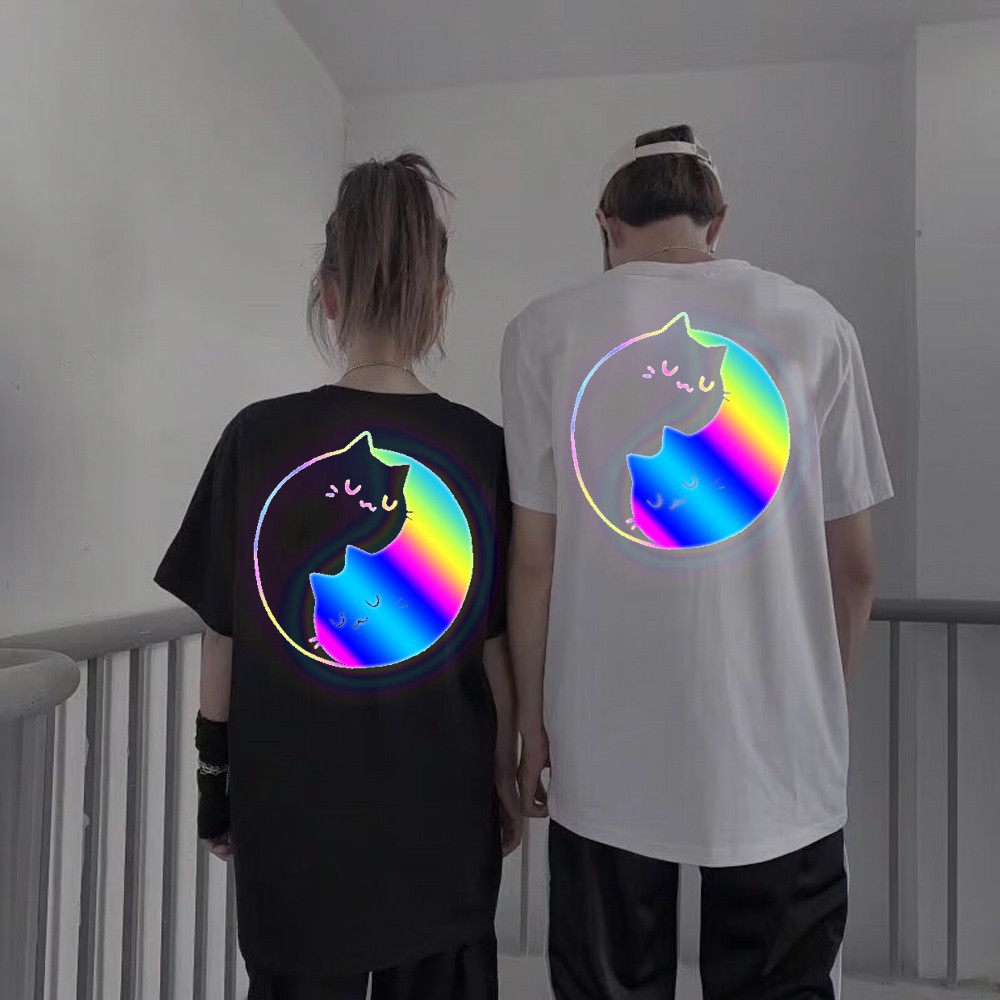 VH TYA Áo Thun Phản quang quẻ Mèo Ú Cotton 75%, Form Rộng Unisex giới tính Đẹp HaiHaiShop, Ken T-Shirt. 8