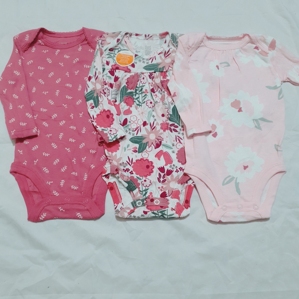 Set 3 chiếc body chip cộc tay cho bé trai gái hàng TQXK vải cotton dày dặn
